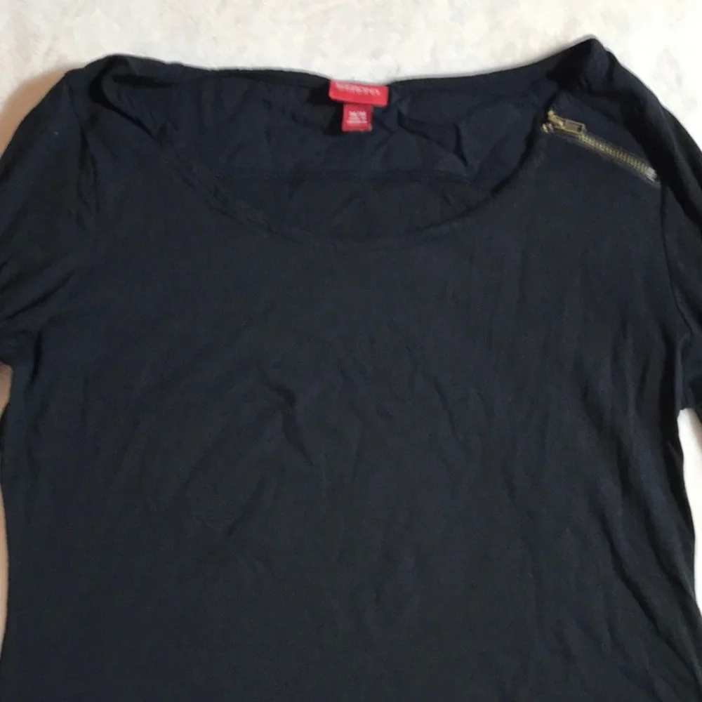 Merona 3/4 Sleeve w/Zipper - Picture 3 of 9